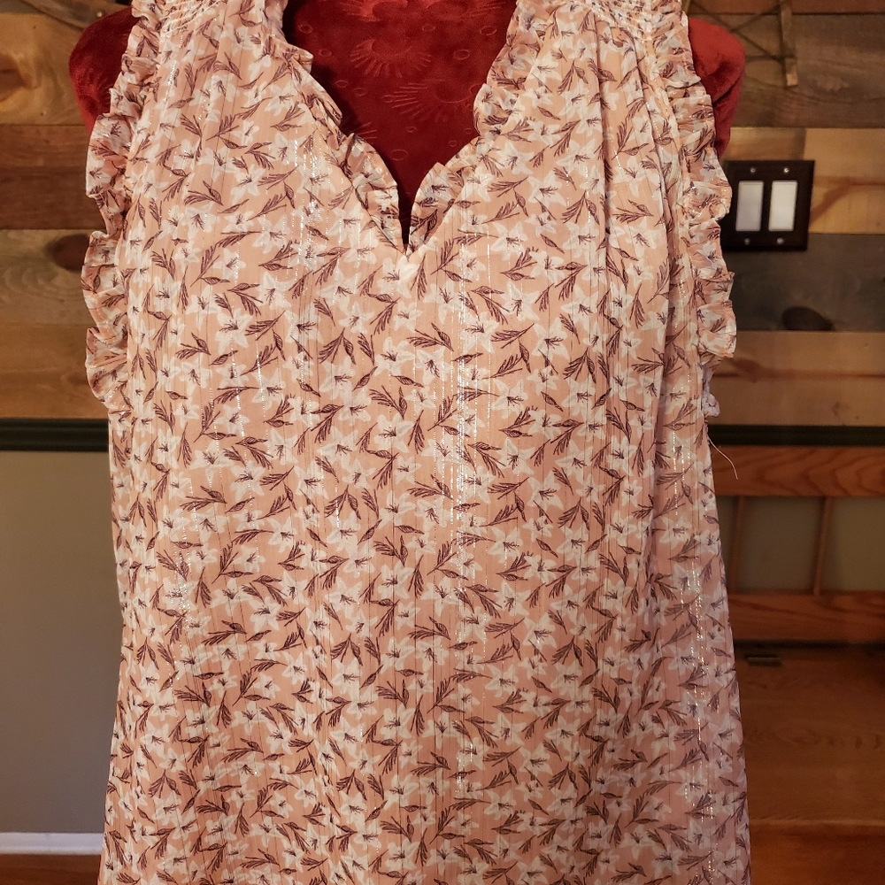 Rachel Zoe Sleeveless Floral Blouse - Picture 2 of 7